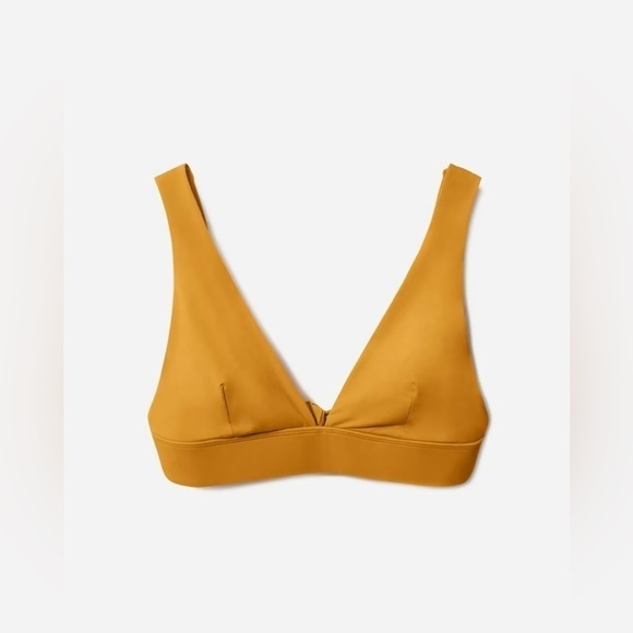 Everlane The Triangle Bikini Top in Marigold NWT SOLD OUT ONLINE - Picture 5 of 11